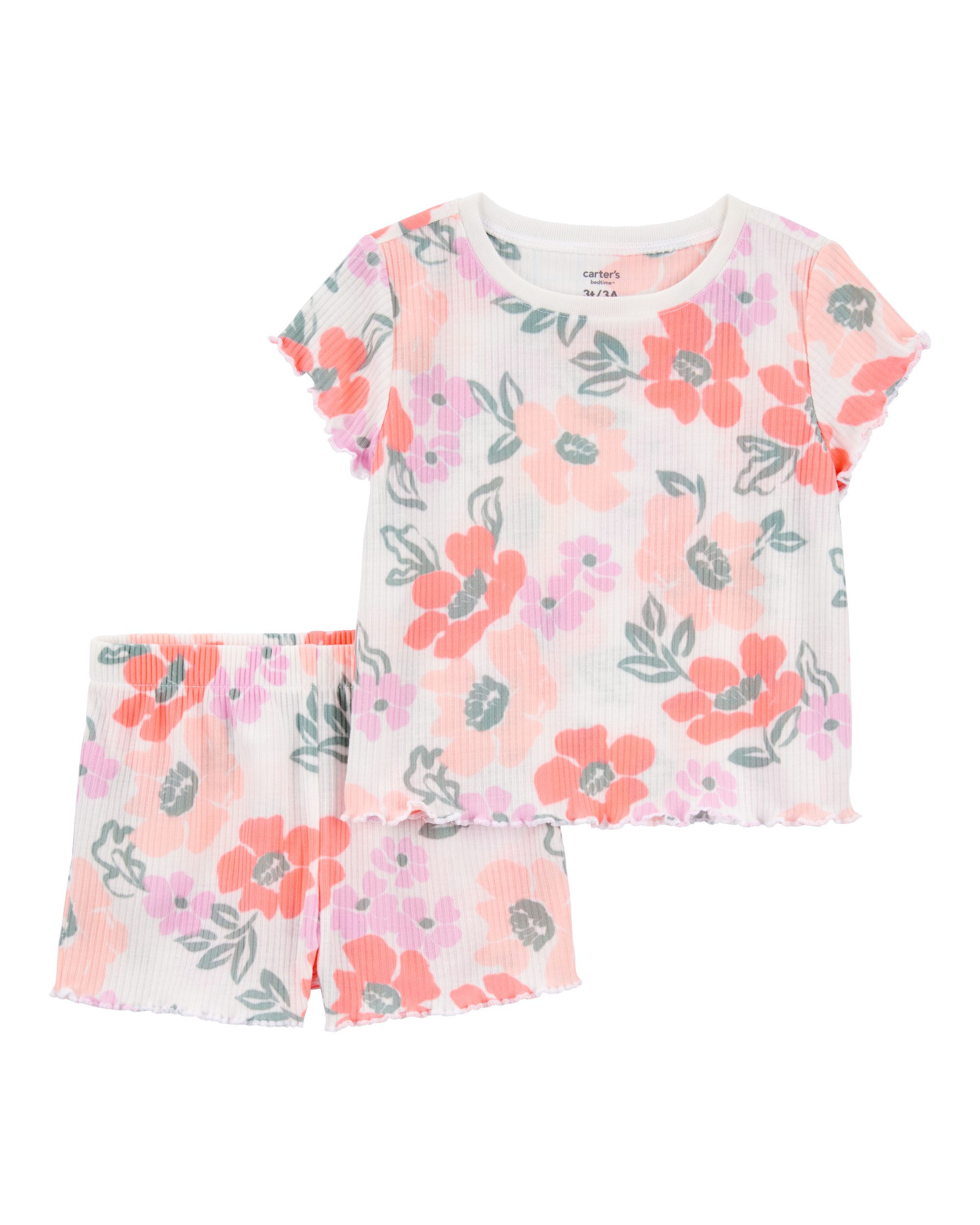 Toddler Girl Floral Loose-Fit 2-Piece Pajamas