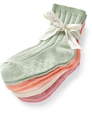 Product image 2 of Toddler 4-Pack No-Slip Socks Made with Organic Cotton