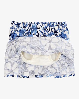 Product image 2 of Baby Floral Linen Look-alike Pull-On Skort - Blue