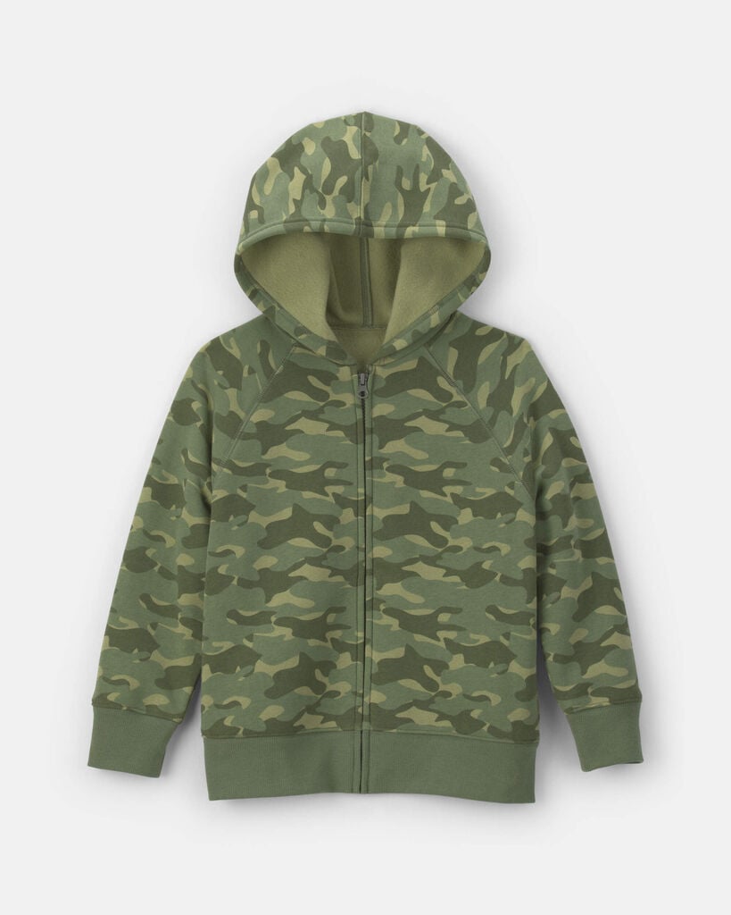 Carter's boys camo zip-up hoodie 10 Green