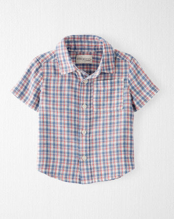 Baby LENZING™ ECOVERO™ Plaid Button-Front Shirt