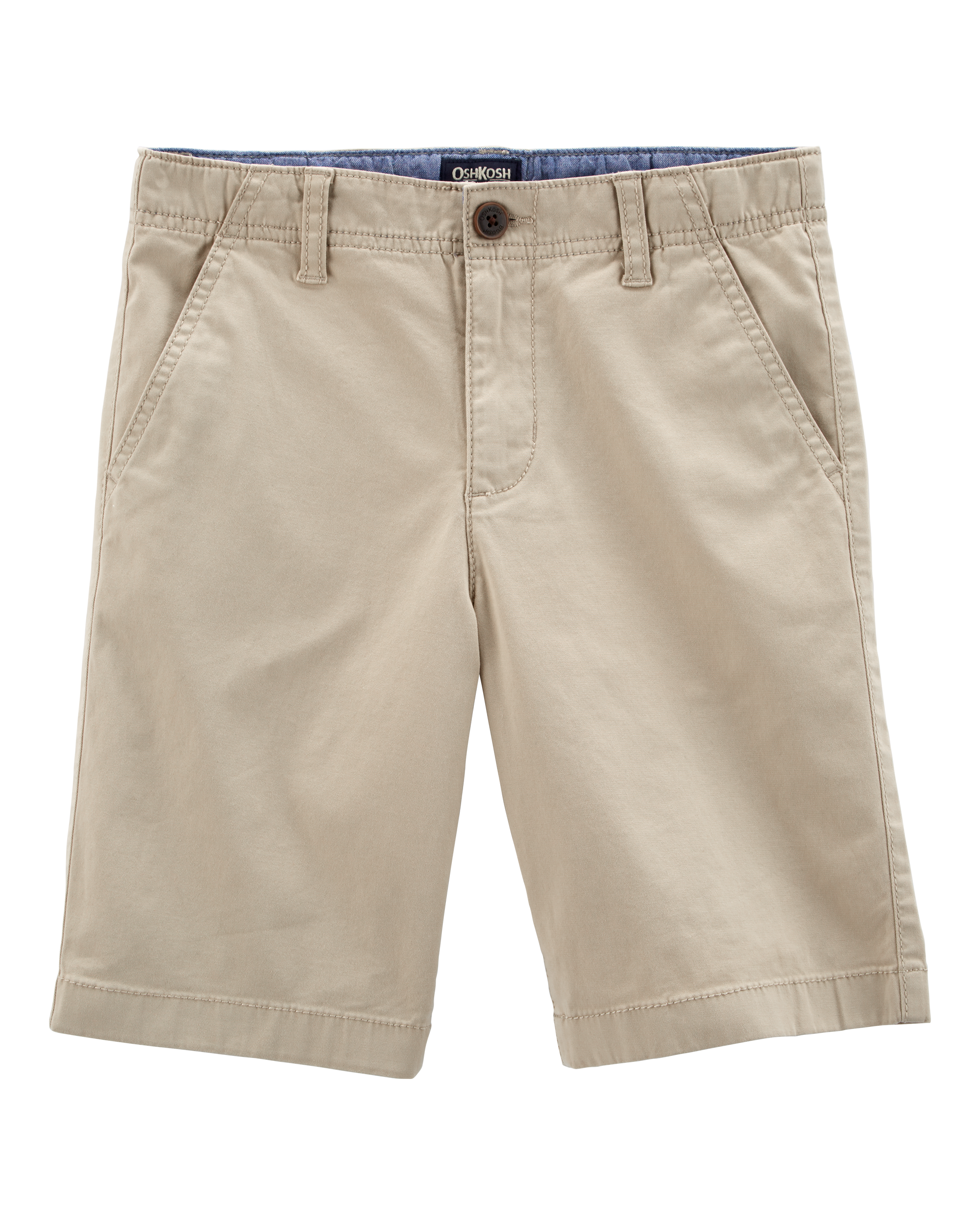 Boys Stretch Chino Shorts - Khaki