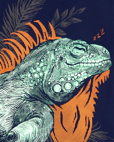 Product image 2 of Kid 2-Piece Iguana Cotton Blend Pajamas