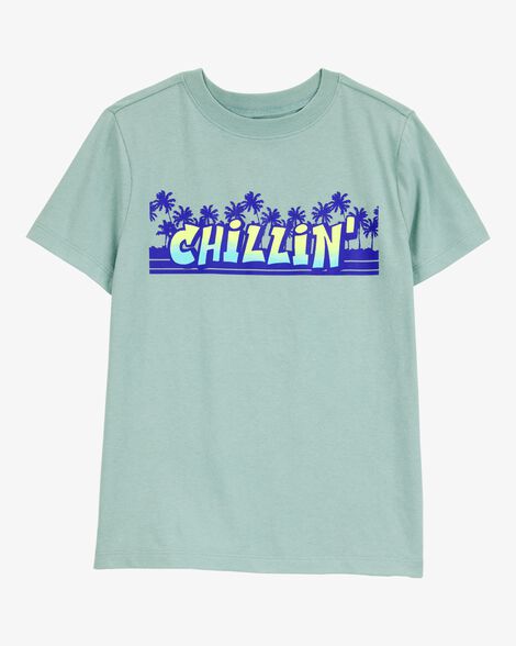 Product image 1 of Kid Chillin' Short-Sleeve Graphic Tee - Green