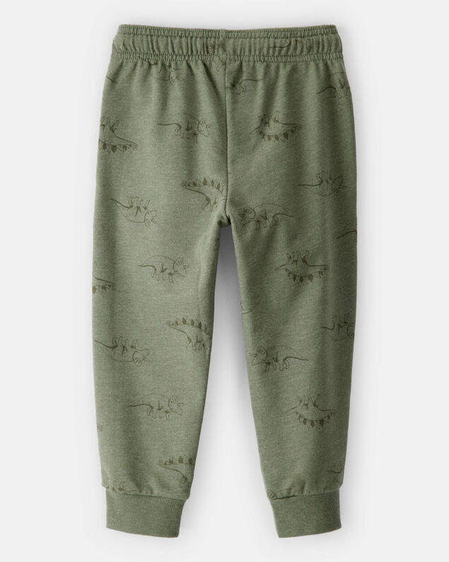 Product image 2 of Toddler Boy Dinosaur French Terry Jogger - Green