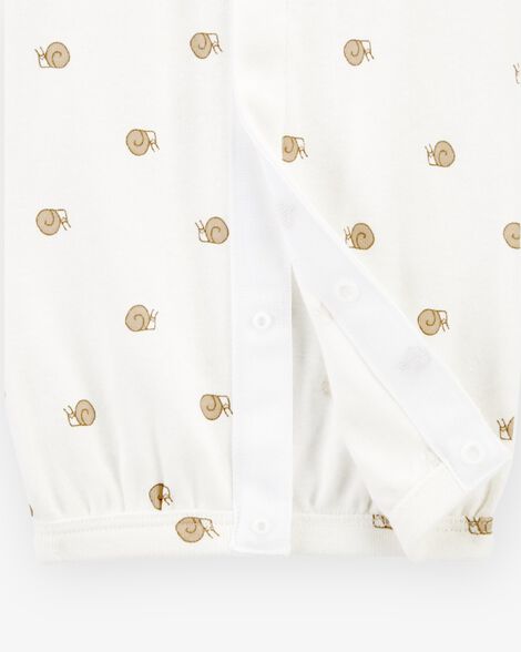  Product image 4 of Baby Preemie Snail Cotton Sleeper Gown