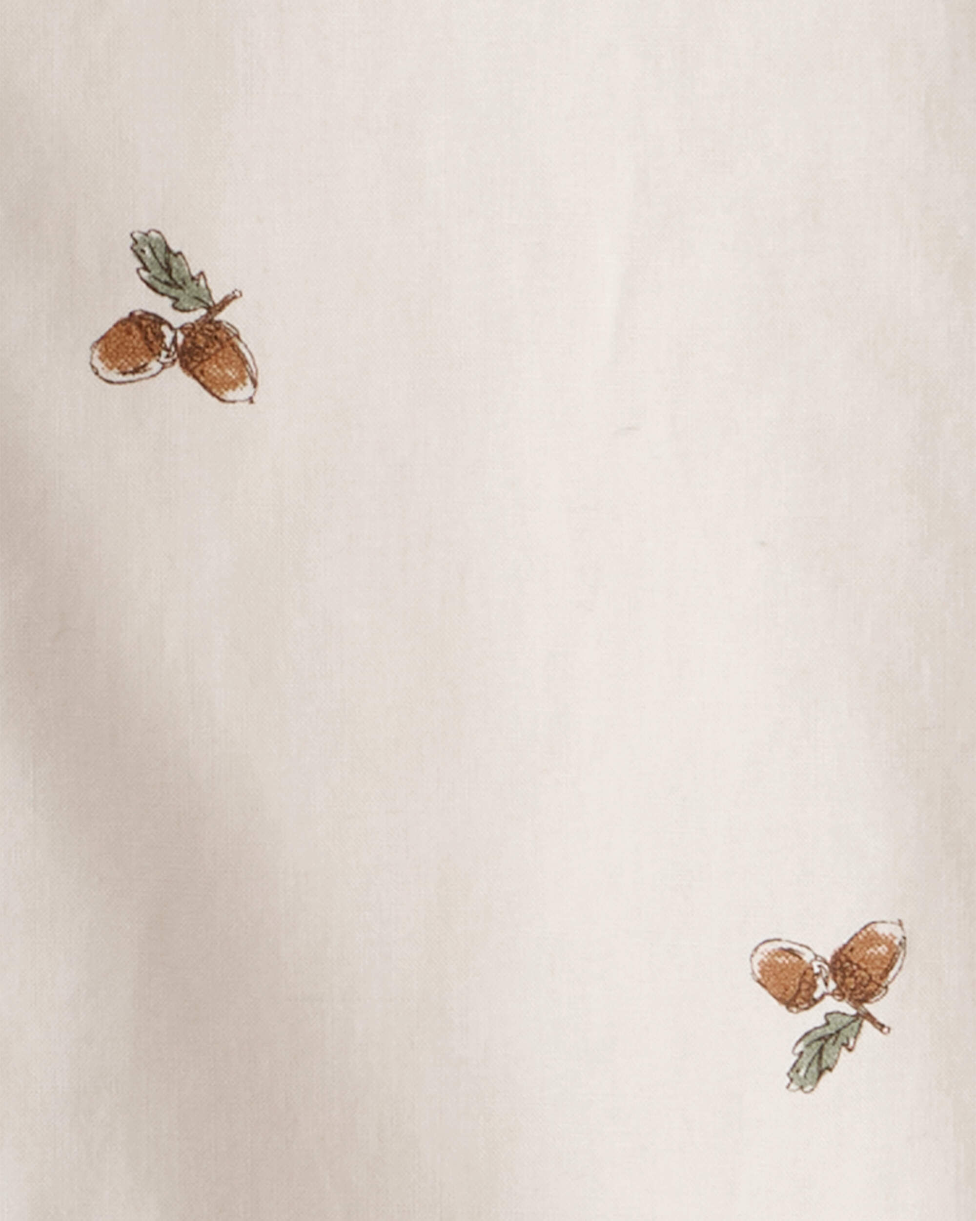 Toddler Poplin Acorn Print Button-Front Shirt - Khaki