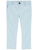 Blue - Toddler Flat-Front Pants, Selected