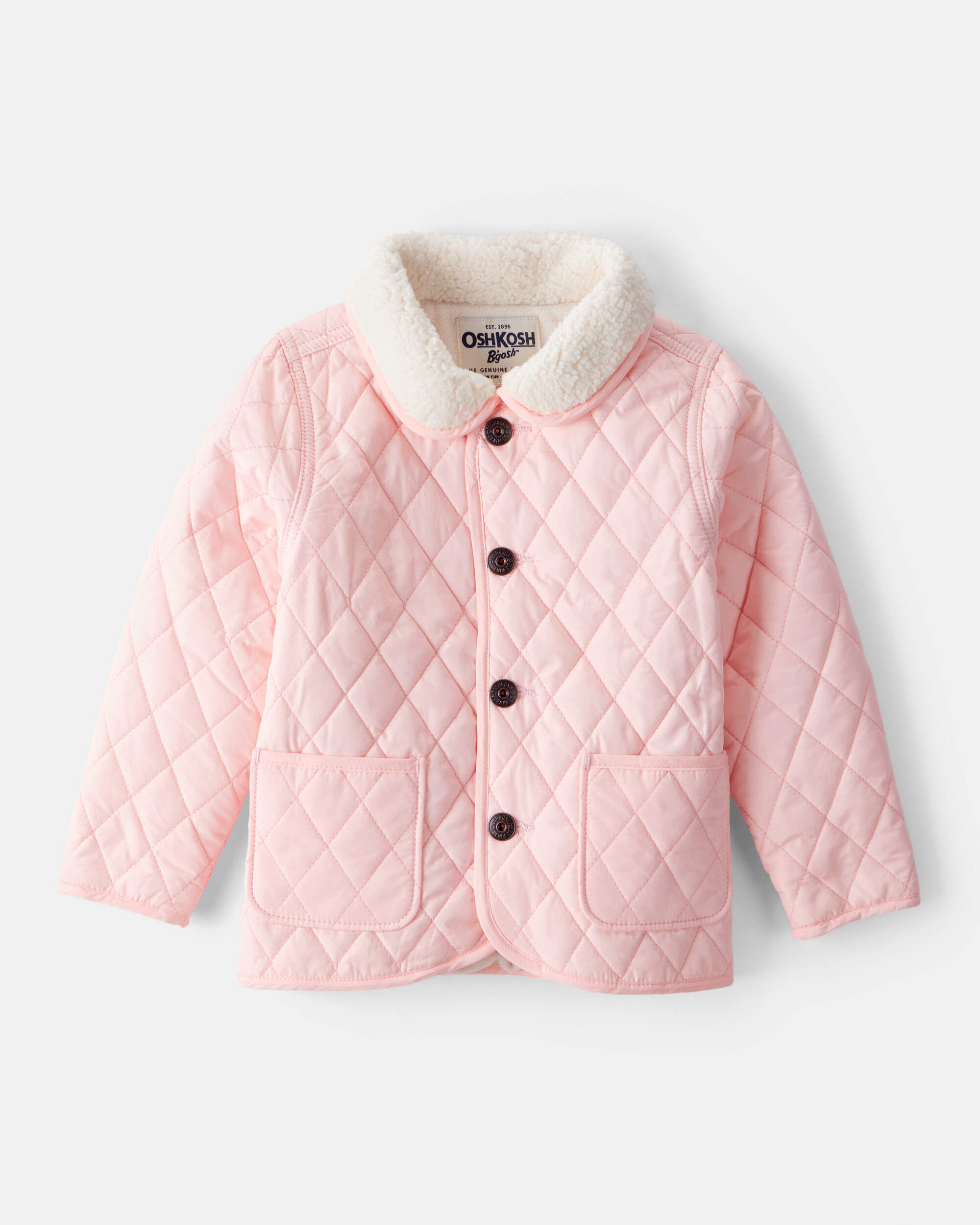 Toddler Girl Corduroy Long-Sleeve Fashion Jacket - White