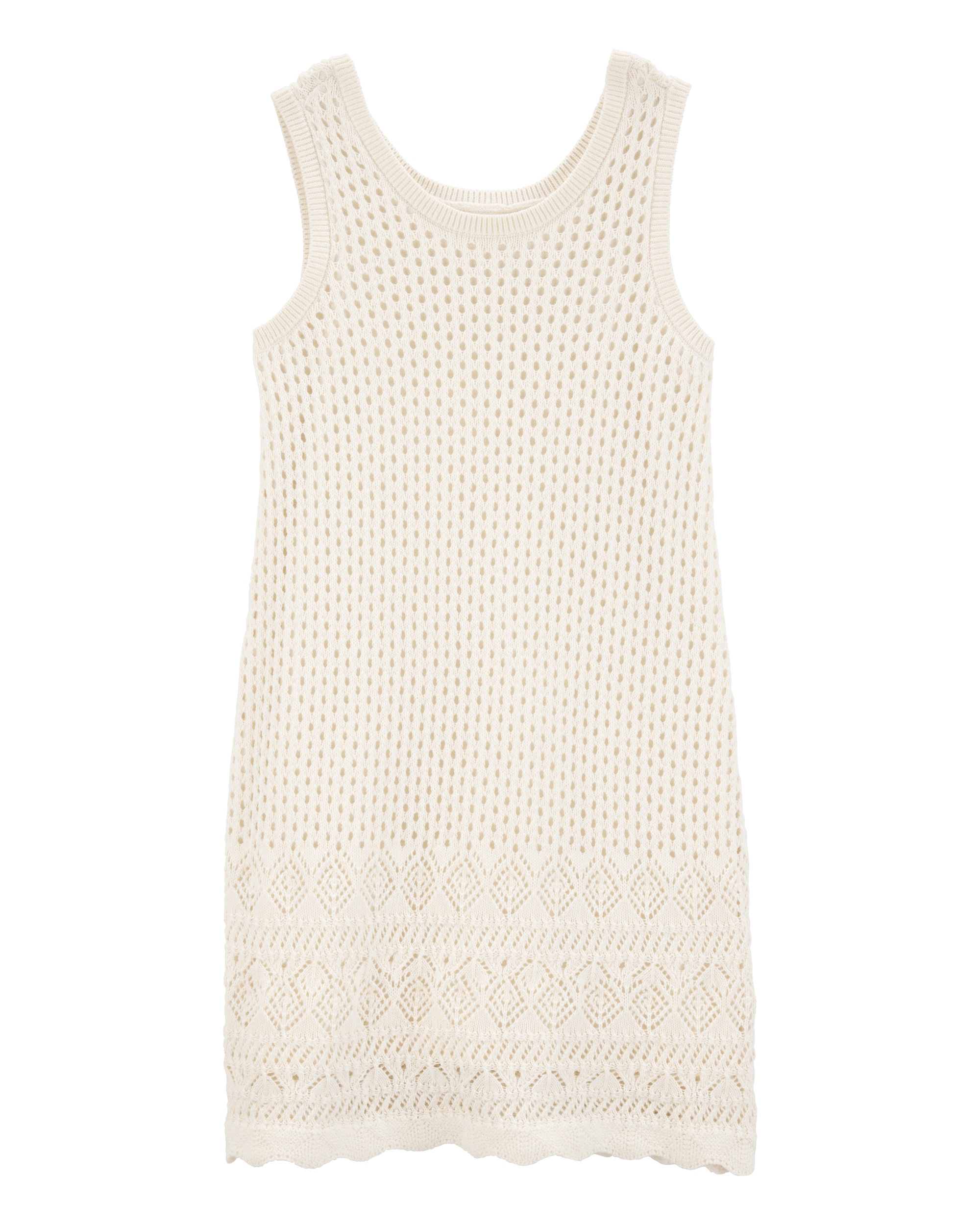 Kid Sweater Knit Tank Dress - Ivory