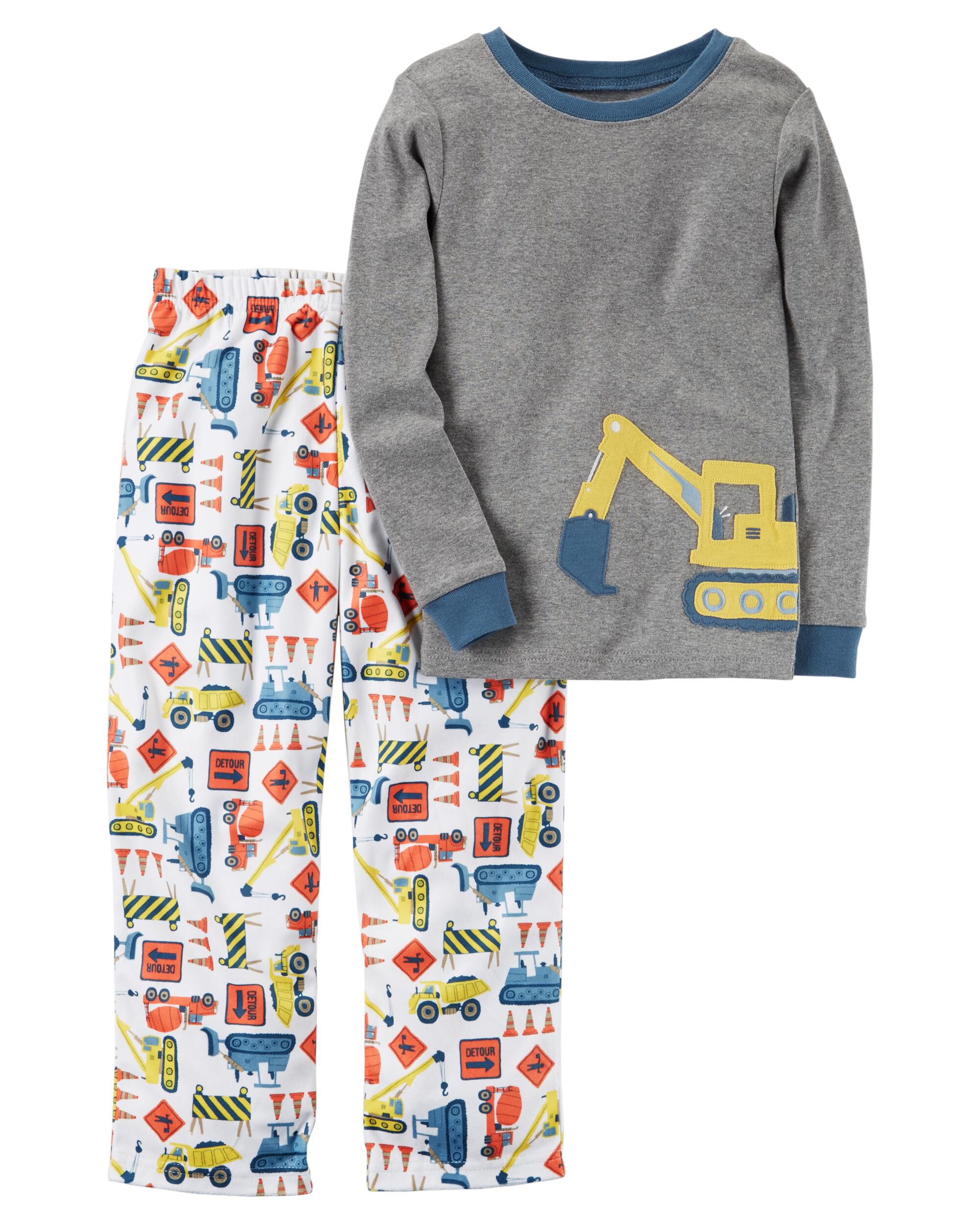 carter's construction pajamas