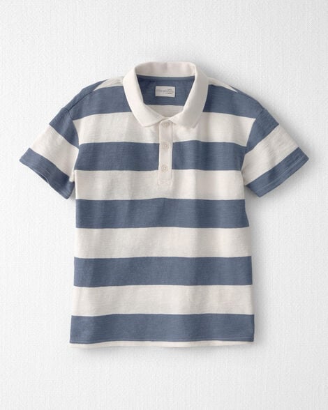 Boys Polo Shirt Made with Organic Cotton in Stripes