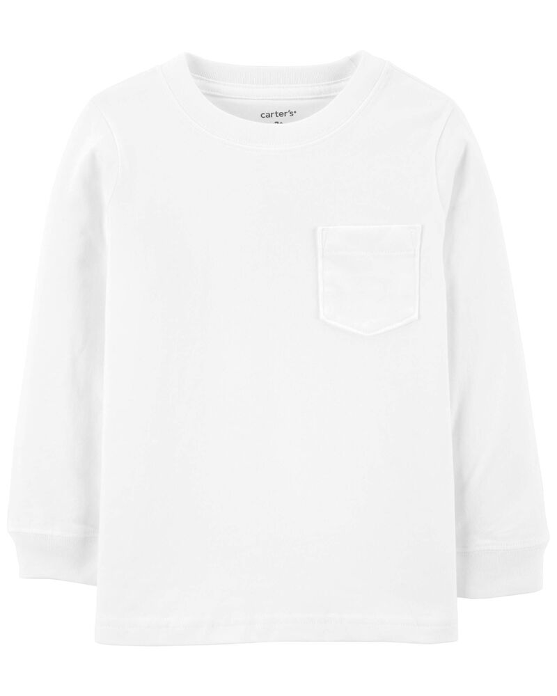 Baby White Pocket Jersey Tee | carters.com