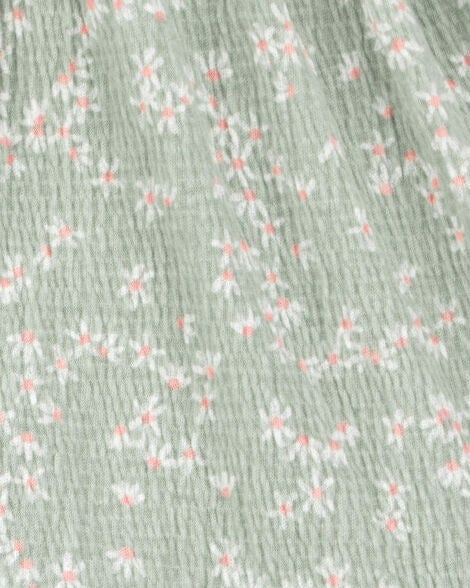  Product image 3 of Kid Floral Crinkle Skort - Green