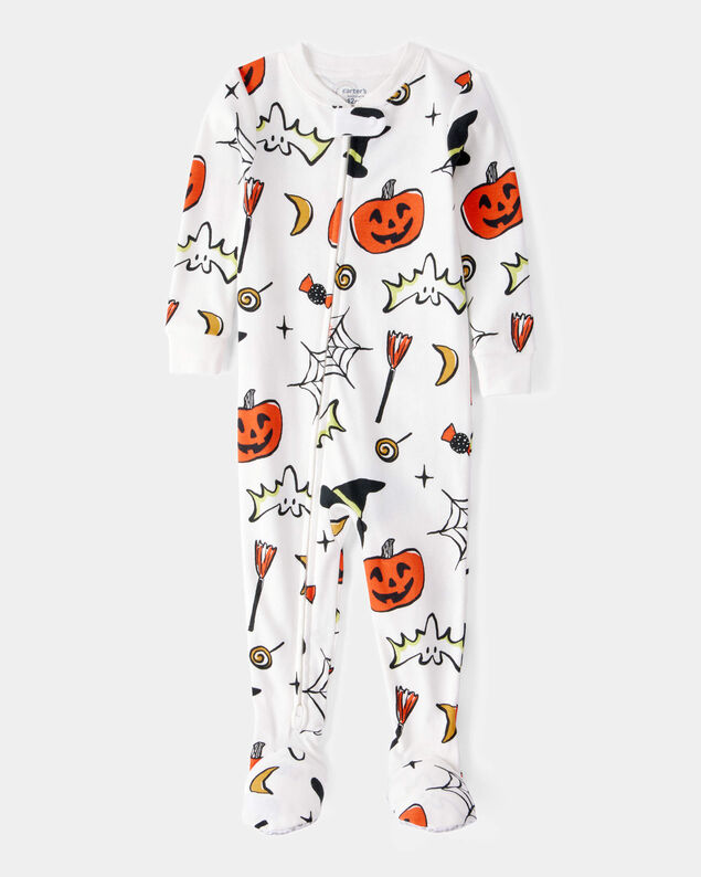 Product image 1 of Toddler 1-Piece Halloween 100% Snug Fit Cotton Footie Pajamas - Ivory