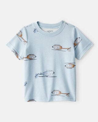 Baby Solid Short-Sleeve Pocket Tee - Teal
