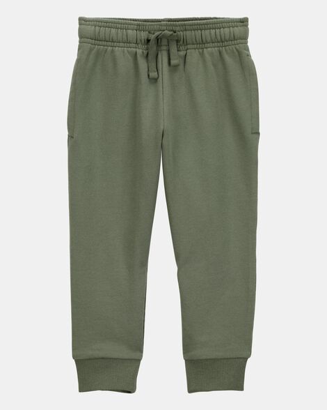 toddler boy pull-on drawstring joggers - green