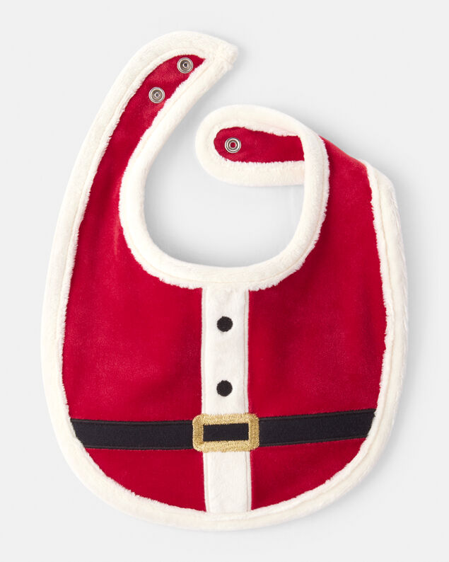 Product image 2 of Baby Santa Bib - Red