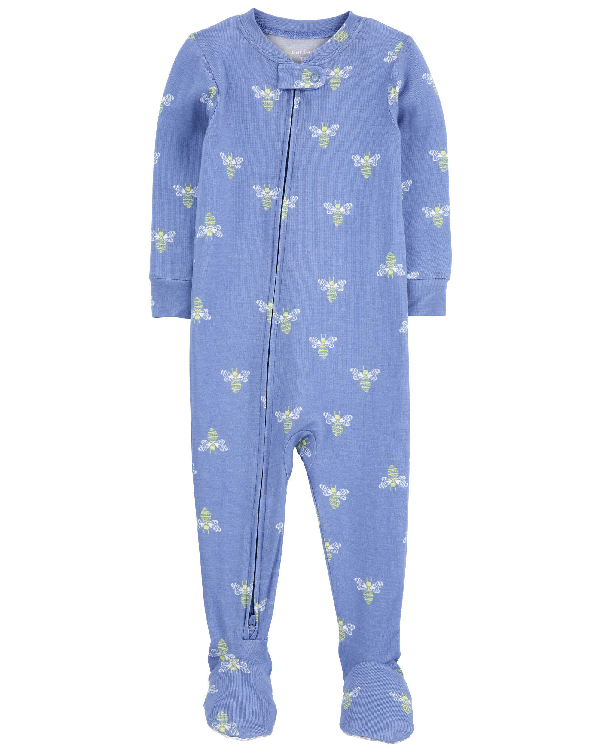 メーカー直売所 Print Bee 1-Piece Baby PurelySoft Carter's - Pajamas Footie ベビー