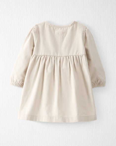  Product image 3 of Baby Organic Cotton Corduroy Pocket Dress in Toasted Wheat