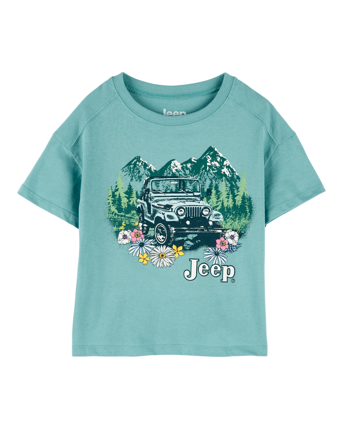★JEEP★ 190g MLogo Graphic Short Sleeve Tee JR5TSU173SW Jeep Willys Service - Graphic Cotton T Shirt Short & Long