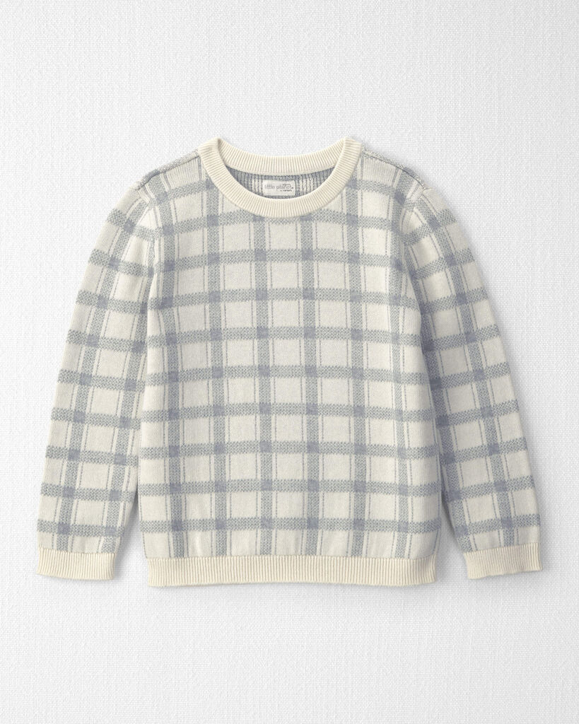 Little Planet Kids Organic Cotton Sweater Knit Pullover 6 Cream
