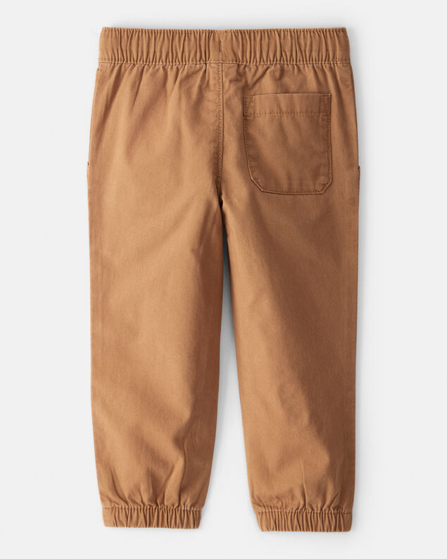 Product image 2 of Toddler Boy Cotton Pull-On Fashion Pants - Brown