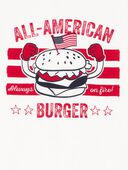 White - Kid All American Burger Short-Sleeve Graphic Tee - White, Selected