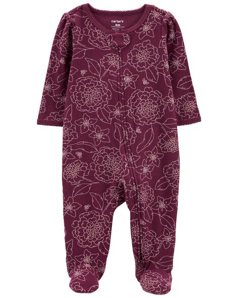  Product image 1 of Baby 1-Piece Floral Sleep & Play Pajamas