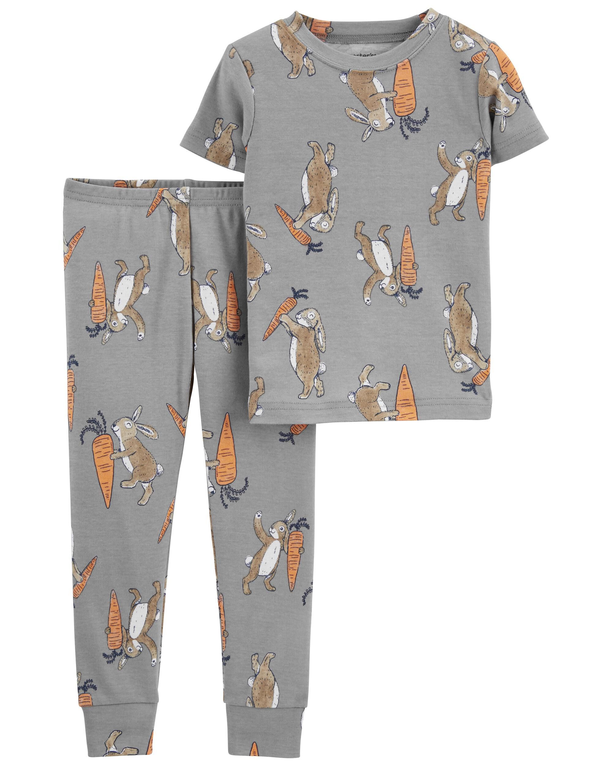 Toddler Grey 2-Piece Easter Bunny 100 