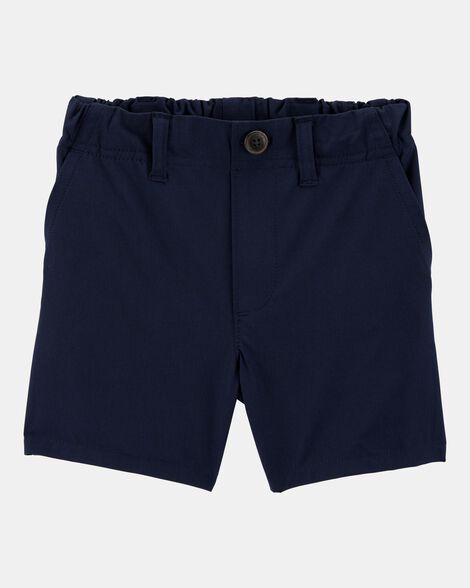 Toddler Boy Active Pull-On Uniform Shorts - Navy