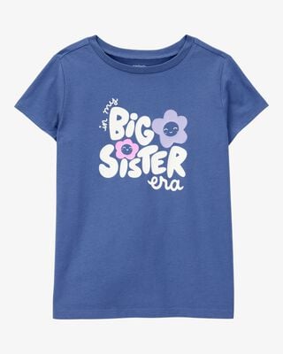 Product image 1 of Kid Big Sister Short-Sleeve Graphic Tee - Blue