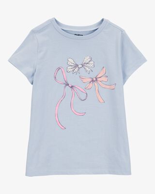Product image 1 of Kid Bow Short-Sleeve Graphic Tee - Blue