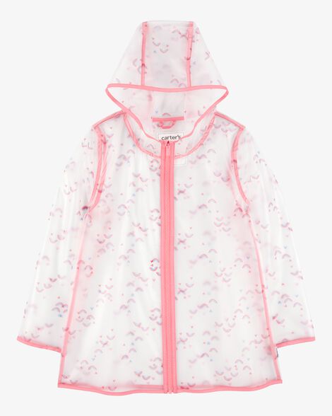  Product image 1 of Kid Rainbow Translucent Rain Jacket - Pink