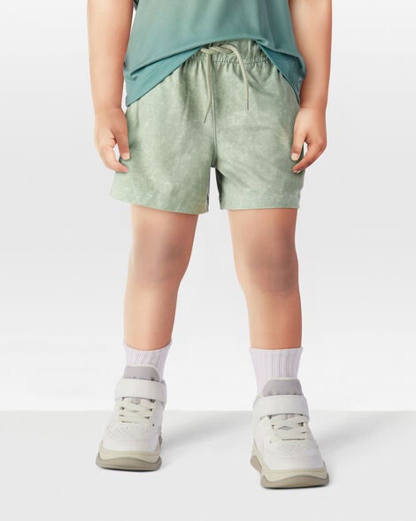  Product image 2 of Toddler Solid Pull-On Knit Shorts - Green