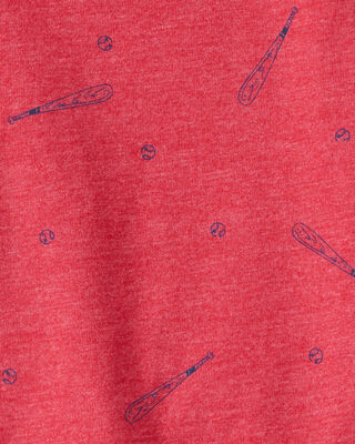 Product image 2 of Baby Boy Baseball Print Short-Sleeve Tee - Red