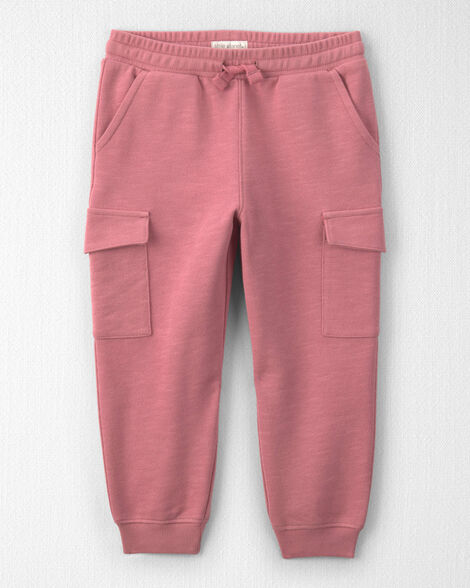 Toddler Girl Organic Cotton French Terry Cargo Pants