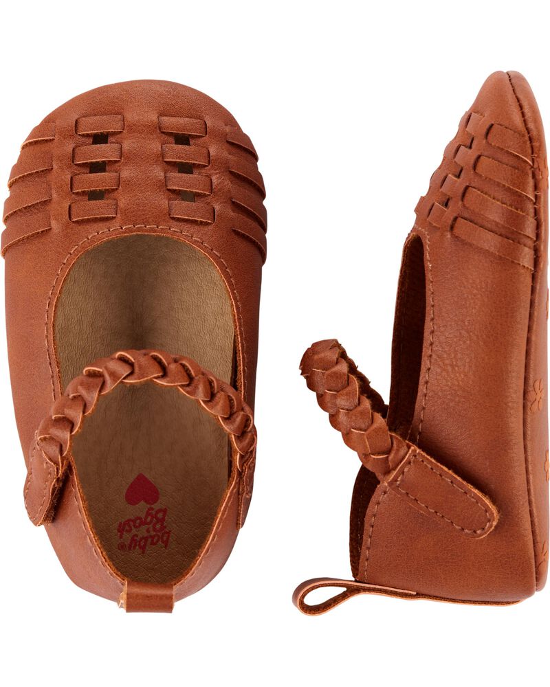 OshKosh Brown Sandal Crib Shoes