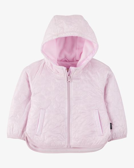  Product image 1 of Baby Floral Quilted Midweight Jacket - Pink