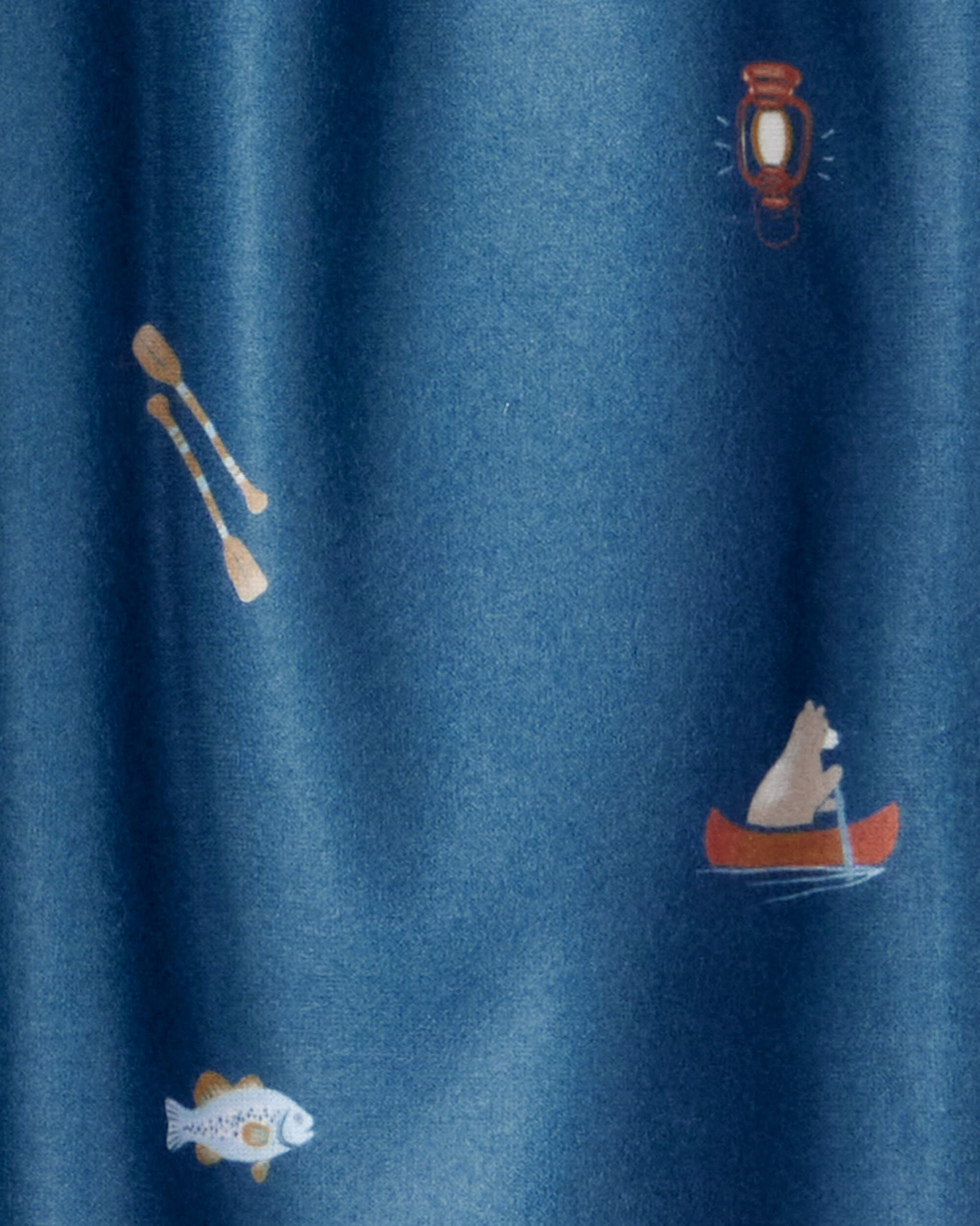 Boys 2-Pack Plaid Camping Pajama Pants - Navy/Khaki