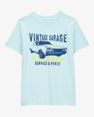 Product image 1 of Kid Vintage Garage Short-Sleeve Graphic Tee - Blue