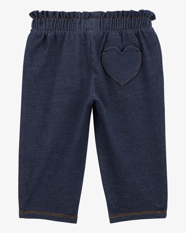 Product image 2 of Baby 2-Piece Heart Flutter-Sleeve Bodysuit Pant Set