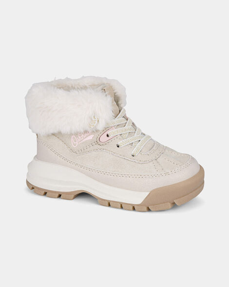 Toddler Girl Faux Fur High Top Boots - Tan
