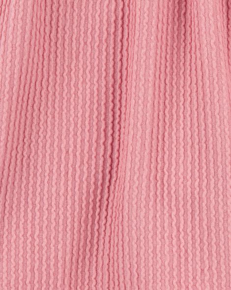 Product image 3 of Kid Ribbed Textured Drawstring Skort - Pink