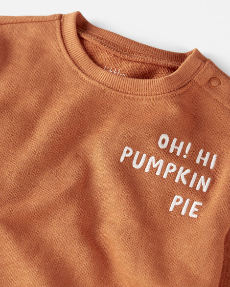  Product image 2 of Baby Oh Hi Pumpkin Pie Organic Cotton French Terry Bubble