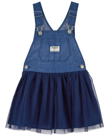 Baby Tulle and Denim Jumper Dress 