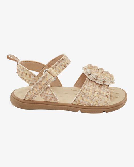  Product image 2 of  Every Step® First Walker Woven Flower Accent Sandals - Beige