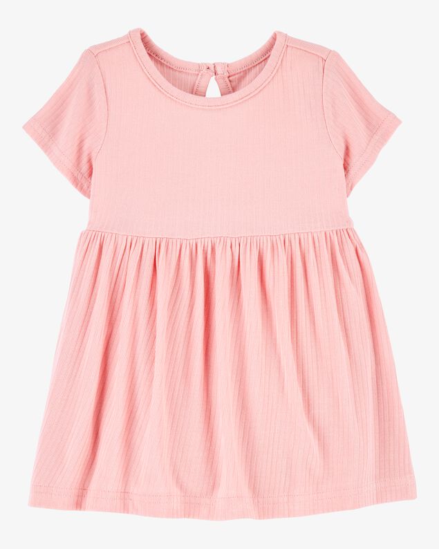Product image 1 of Baby Girl Solid PurelySoft Bodysuit Dress - Pink