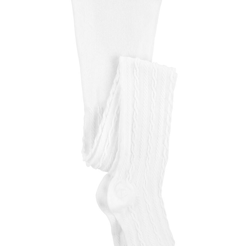 White Kid Cable Knit Tights | carters.com