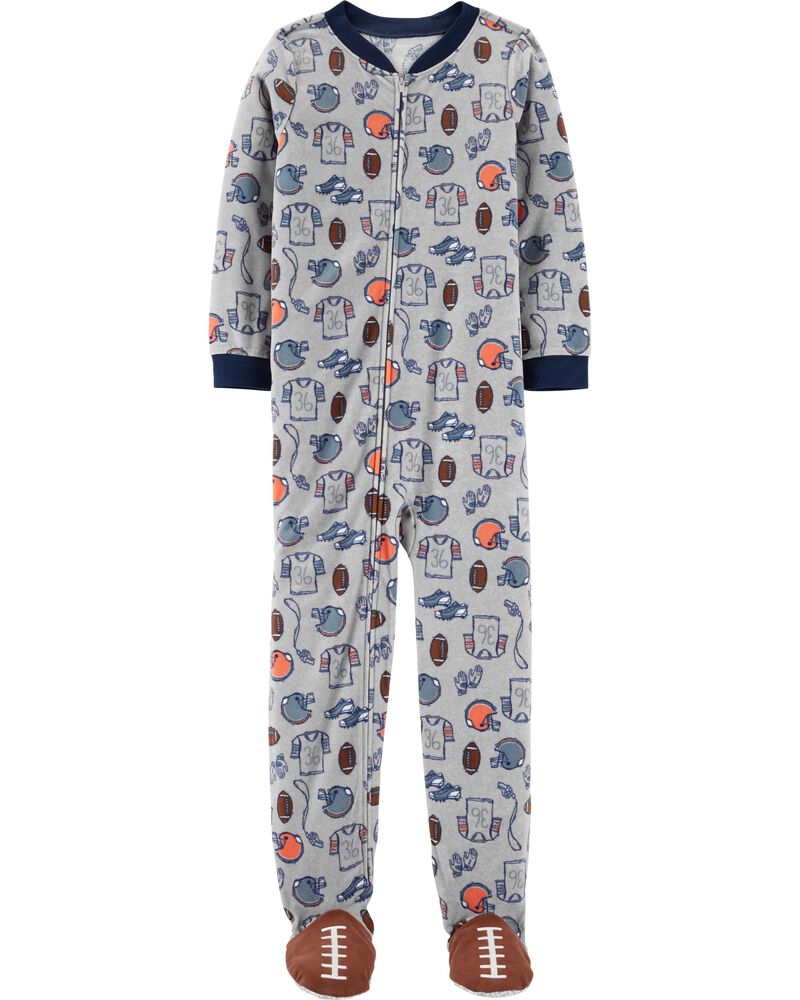 1 Piece Sports Fleece Footed Pjs Carters Com